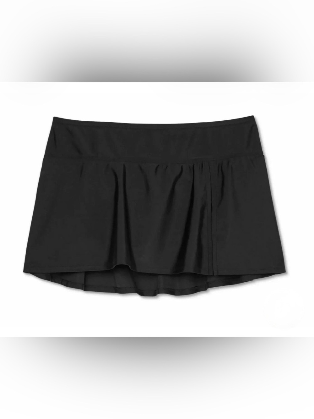 Kona Sol Women's Plus Size Swim Skirtini Size 3X Black Beach Summer Vacation